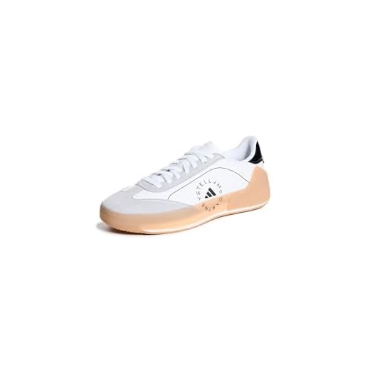 adidas by Stella McCartney Women's Court Boost Sneaker, Footwear White 1, 6.5