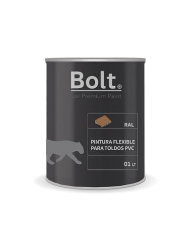Bolt Spray Premium Paint Pintura Flexible Para Toldos PVC Carta Ral 1 Lt (RAL 9001 Blanco crema)