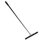 Zorqon Asphalt Lute Rake,Sharp 36 Inch Blade,84 Inch Carbon Steel Handle