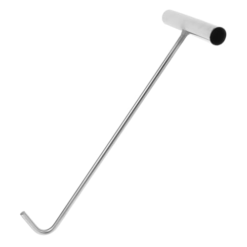 MUCKLILY Heavy Duty Manhole Cover Lifter Stainless Steel T-Shape Hook for Efficient Cover Removal