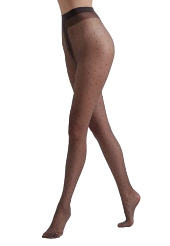 Image of Conte Tights with Polka Dot Pattern Sheer Pantyhose Dots 20 Den