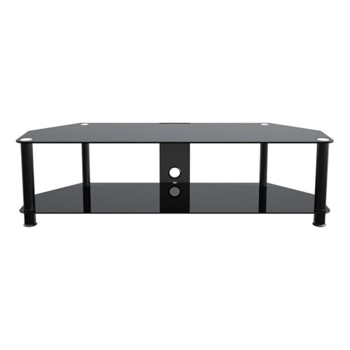 AVF Steel TV Stand with Cable Management for up to 65\" TVs in Black - Thumbnail 4