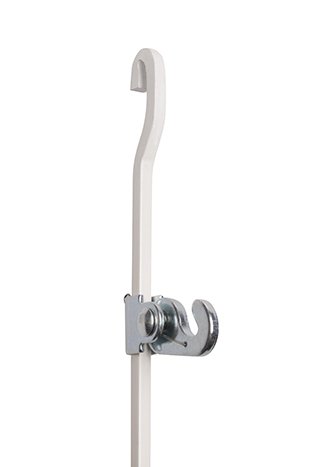 Image of STAS Art Hanging Rod: STAS j-Rail max Rod 4x4 White 200 cm