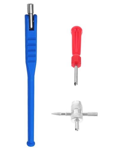 TPZORJX 3PCS Demonte Valve Pneu,outils pour valves de pneus, Outil de Démontage de Valve Pneu Voiture Kit de Réparation Valve Core Tire, pour Voiture Moto...
