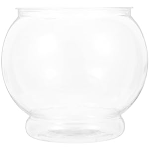 DOITOOL Fish Tank Decorative Planter Plastic Fish Bowls Glass Vases for Centerpieces Fish Living Bowl Glass Plants Container Plant Terrarium Jar Fish Tank Ornament Fish Living Tank Desktop