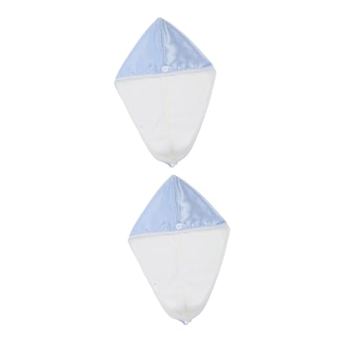 Mipcase Touca De Cabelo Seco De Veludo Cristal 2 Peças Toalha De Secagem Rápida Toalha De Cabeça De