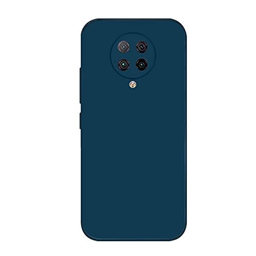 Rdyi6ba8 - Funda Compatible con Xiaomi Poco F2 Pro (6.67 Pulgadas), Ultra Delgada de Silicona líquida, Carcasa de Silicona Líquida Suave Antichoque Bumper Case para Xiaomi Poco F2 Pro, Azul