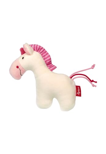 sigikid Rassel Greifling Einhorn Babyspielzeug Baby-Rassel Plüschtier zum Fühlen, Entdecken, Spielen - Geschenk für Babys ab 3 Monaten, waschbar bei 30 °C
