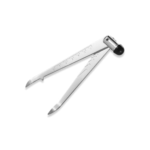 Percussion Reflex Hammer mit Graduierter Skala, Edelstahl Diagnostik Werkzeug für neurologische Untersuchung Sehne, Muskel Sehne Knie Knöchel Kutanen Reflex Test, 5,5 L