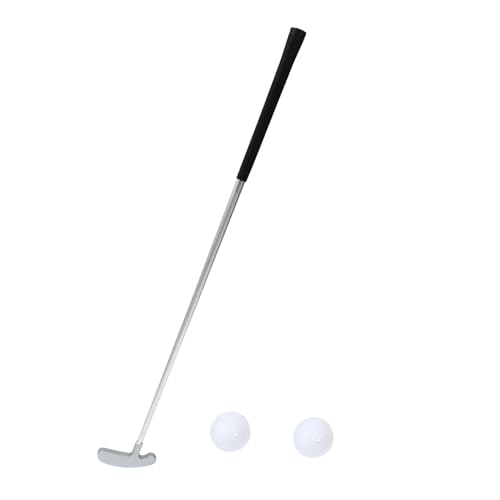 FOYTOKI Golf Practice Sticks 3-Section Folding Putter Golf Gear Lightweight Sturdy Zinc Alloy Ideal for All Golfers