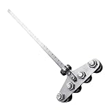 4mm Anti-Slip Positioning Guide for Accurate Wood Cutting with Enhanced Stability Measurement Tool for Round Pipe Craft Ruler Stainless Steel Ruler
