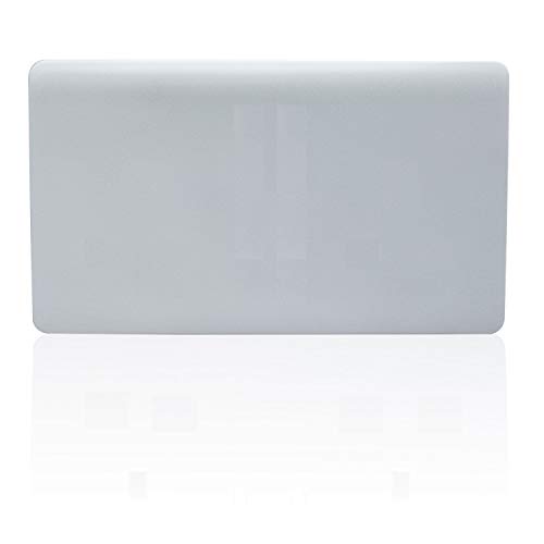 Trendi Switch Artistic Modern Plaque d'obturation brillante sans vis Argenté Cover