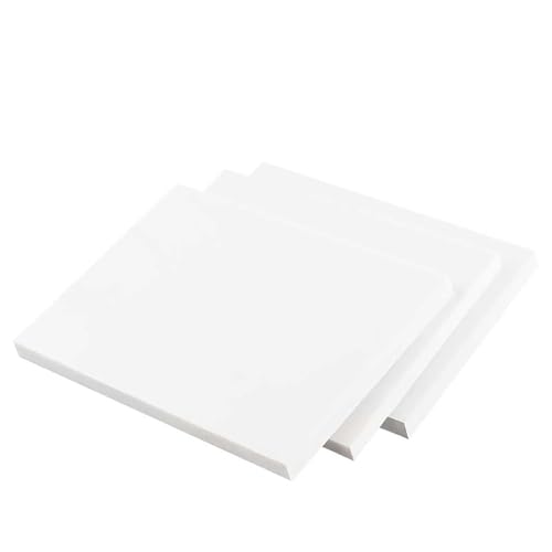 TIHONORI 3 Pieces of 300Mm*300Mm White Nylon Sheets with A Thickness of 5Mm-10Mm Suitable for DIY, Construction, Mechanical Engineering,10mm