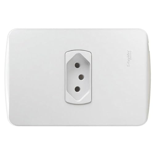 Conjunto Tomada 2P+T 20A 250V Pl/Br S3B60350, Schneider Electric
