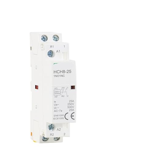 Contacteur modulaire automatique HCH8-25 2P 25A 2NO Rail Din AC230V pour tableau électrique