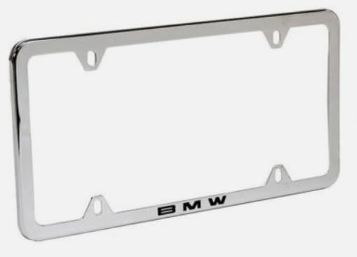 BMW Laser Slimline License Plate Frames/Polished Stainless Steel