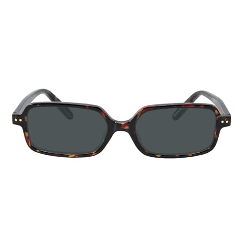 TIJN Retro Rectangular Sunglasses for Women,Vintage 90s Style,Trendy Lightweight UV Protection,Fashion Square Frame,Tortoise