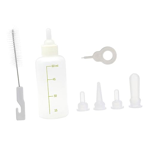 Abaodam Dog Milk Puppy Feeding Bottles Newborn Bottles Set Silicone Nursers for Small Pets Pet Supply