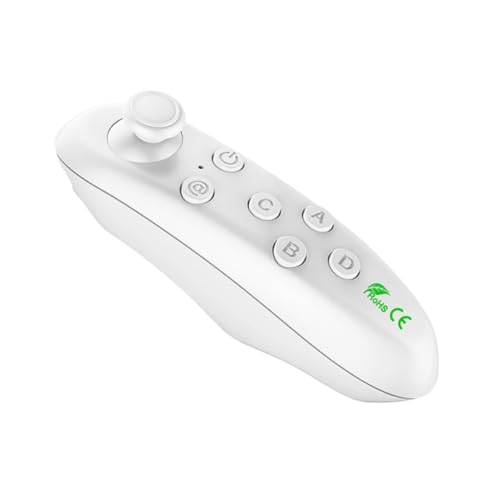 WOONEKY Manette de Jeu sans Fil Vr, Poignée Ergonomique en Plastique Blanc – vue 5