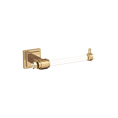 Amerock BH36061CCZ | Clear/Champagne Bronze Single Post Toilet Paper Holder | 7-1/16 in. (179 mm) Toilet Tissue Holder | Glacio | Bath Tissue Holder | Bathroom Hardware | Bath Accessories by Amerock - Used condition - US$29.36