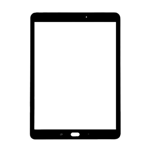 Compatible for Samsung, Galaxy Tab S3 SM T827 T825Y SM T820 SM T825 SM T825N Panel de Pantalla táctil Tablet Lente de Vidrio LCD Exterior Frontal con OCA(Only Glass Black)