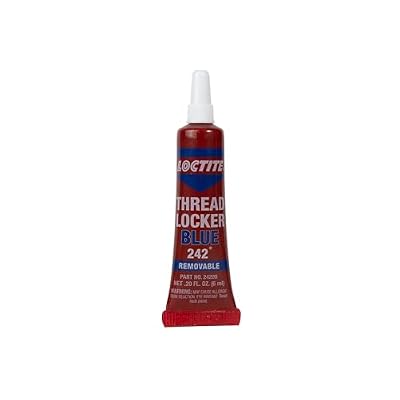 Loctite Threadlocker Blue 242 - Removable Thread Lock Glue for Nuts, Bolts, Fasteners, Medium Strength Screw Glue to Prevent Loosening & Corrosion - 6 ml, 1 Pack