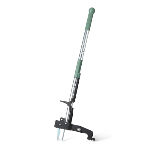 Amazon Basics Unkrautstecher für Garten und Rasen Stand-Unkrautentferner mit 4 Zinken 100 6cm