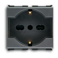 ABB Presa 2P+T, 16A bivalente STD IT/DE