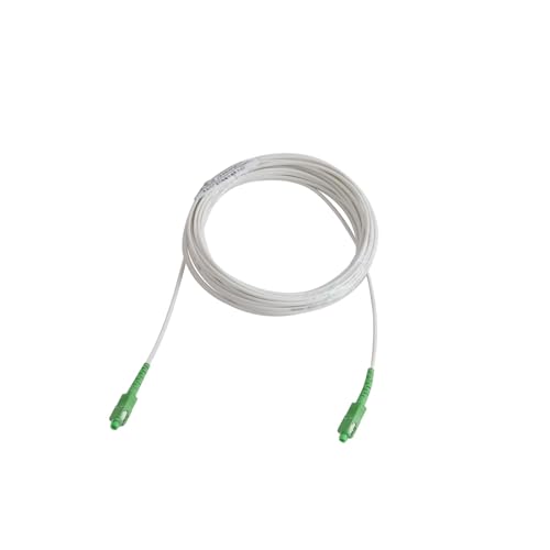 QAZMLP Equipos de comunicación Cable de extensión de Fibra óptica APC SC a SC monomodo, unipolar, for Interiores, 100 m, 110 m, 120 m, 150 m y 200 m. Puente de Fibra óptica(100M)