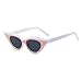 Cat Eye Sunglasses Women Luxury Vintage Eyewear Women Retro Hip Hop Sunglasses for Women (white)