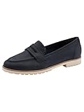 Mocassin élégant à finition brillante et design mocassin classique.