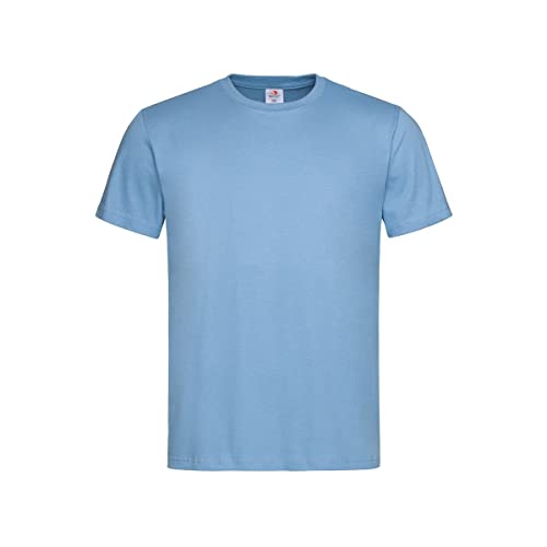 Image of Stedman Apparel Men's Classic/St2000 T Shirt, Light Blue, M UK