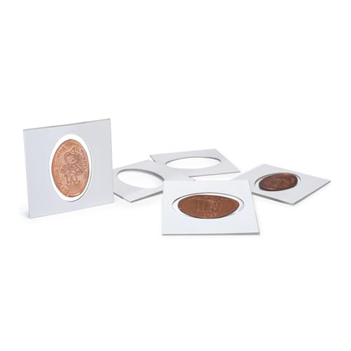 Portamonedas para monedas prensadas de viajes Leuchtturm MATRIX blanco autoadhesivo