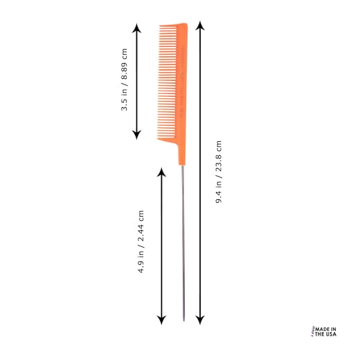 Set de 2 peines pintail de acero inoxidable Allegro Combs LX miniatura 2