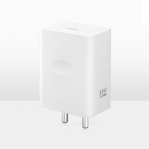 OPPO Original (6 Months Offical Warranty) SUPERVOOC 33W Single Port USB Fast Charger, BIS Certified, Wall Charger Adapter, Universal Compatibility (Cable Not Included, White) For Rs. 825 @ 72 % OPPO Original (6 Months Offical Warranty) SUPERVOOC 33W Single Port USB Fast Charger, BIS Certified, Wall Charger Adapter, Universal Compatibility (Cable Not Included, White) For Rs. 825 @ 72 %