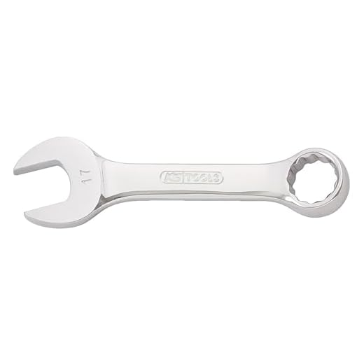 KS Tools 518.0015 CHROMEplus Ringmaulschlüssel, kurz, 15mm