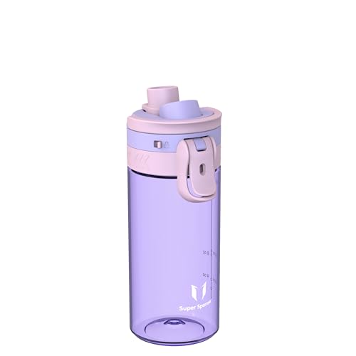 Super Sparrow Borraccia Bambini - 500ml - Bottiglia Senza BPA, a Prova di Perdite - Borraccia TouchGulp Flusso Rapido Con Un Clic per Scuola, Sport, All'aperto