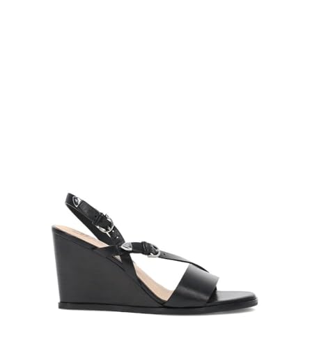 Sandales en cuir Frye Rachel : confort de la sangle réglable et style bout ouvert noir