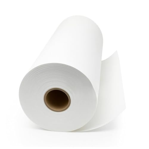Tear Away Machine Embroidery Stabilizer Backing 10 x 50 Yd roll - Medium Weight 1.8 oz - Cut into Desired Size - for Machine Embroidery and Hand Sewing by H.B.I. Products