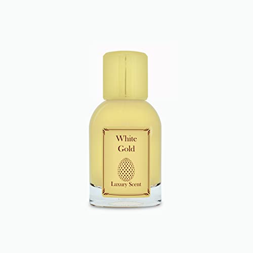 Luxury scent Oro blanco Eau De Perfume Fresh Almizclada Vainilla 50ML Premium calidad Unisex Fragancia Cover
