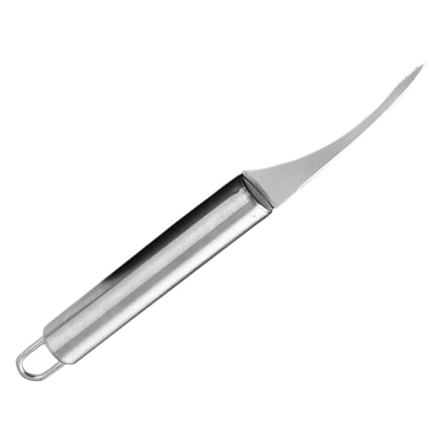 EPIGEIST Sbucciatore per Gamberetti in Acciaio Utensile per Pulizia Lenza Gamberi Strumento Compatto da Cucina per Uso Domestico