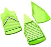 Set of 3 Extra Blades for the Pro V Mandoline Slicer (Green)