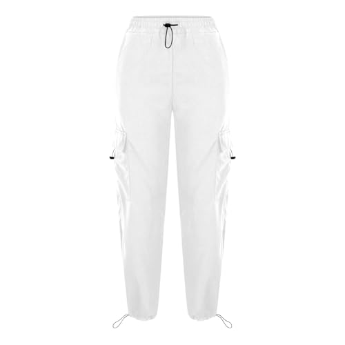 Cargo Pants Women Elastic High Waisted Sweatpants Fashion Teen Girls Y2k Streetwear Loose Fit Casual Jogger Pants4