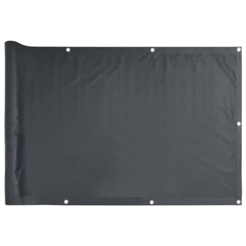 KATERYY Balkon-Sichtschutz Anthrazit 120x400 cm Oxford-Gewebe Garten Balkon