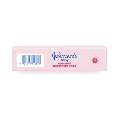 Image of Johnson's Baby Refreshing Blossoms Soap 75g (Pack of 5) | Gentle & Mild Baby Bath Soap | Soft Floral Fragrance | Daily Use Baby Skincare