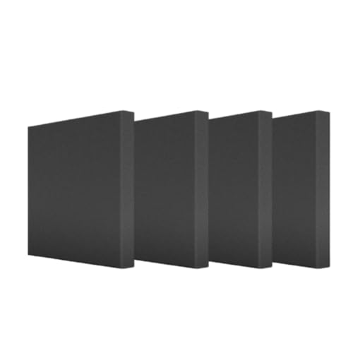 Image of Timber Acoustics Panels, Roxul Rockwool Sound Absorption Panels, 2' x 2' x 3 inch. NRC=0.90 [SET OF 4] (black)