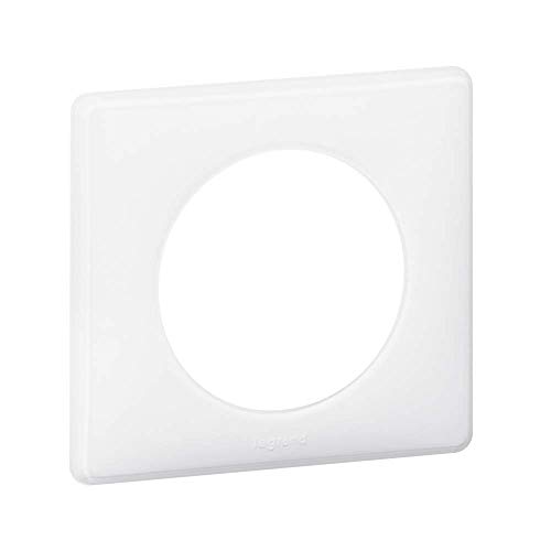 LEGRAND - Plaque Céliane - Plaque de Finition pour Prises et Interrupteurs Céliane - 1 Poste - Laqué Blanc