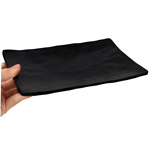 Juego de platos para sushi estilo japonés negro miniatura 7