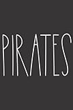 Pirates School Spirit Team Mascot Teacher Gift Quote: Daily Planner Notepad To Do Schedule, Medium 6x9 Inches, 100 Pages, Printed Cover