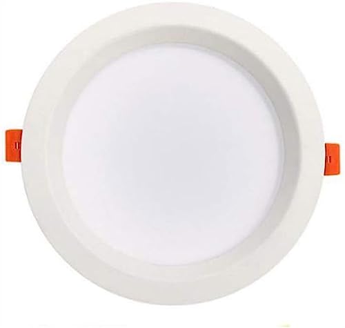 Iluminación Foco LED resistente, luz empotrada de techo, 3000K, Panel redondo blanco, lámpara de pared de lavado, lámparas empotrables de ahorro de energía con clasificación de fuego(Cool White Light-